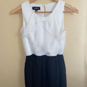 Black and white flowy dress